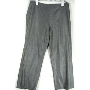 Rena Lange Womens Pants Wool Silk Blend High Rise Size 10 Gray Luxe Minimalism